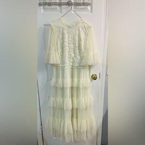 Ivy City Co Cream Maxi Dress